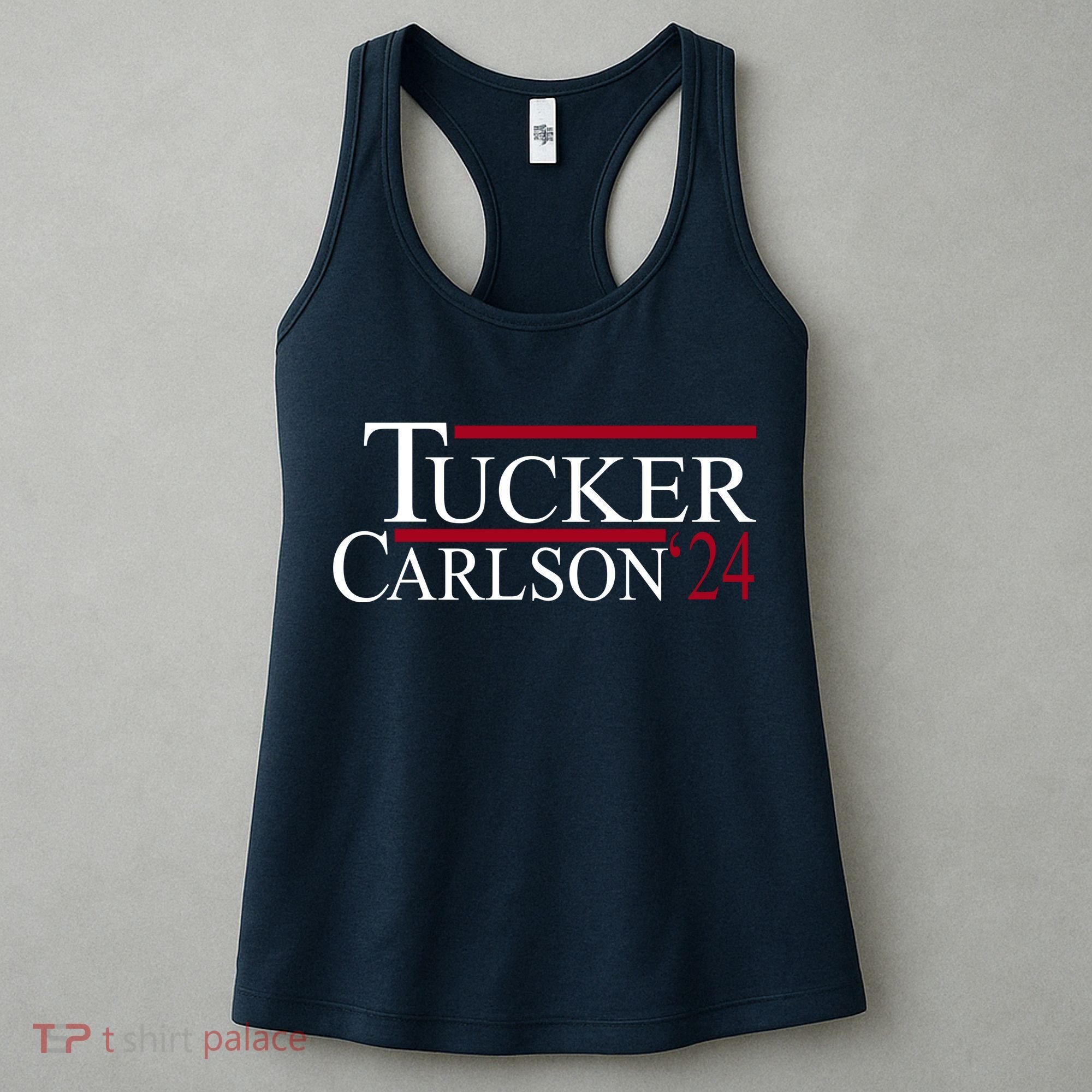 Tucker Carlson 2024 President Elections Political Women's Tank Top