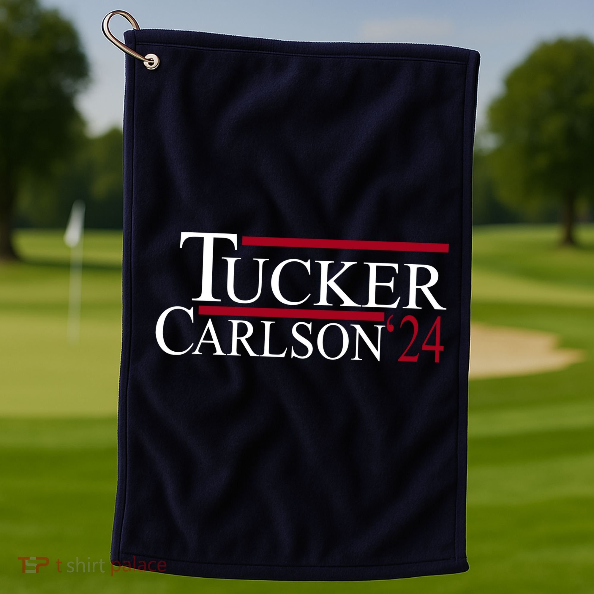 Tucker Carlson 2024 President Elections Political Golf Towel
