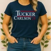 Tucker Carlson 2024 President Elections Political Women's T-Shirt thumb 2