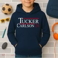 Tucker Carlson 2024 President Elections Political Kids Hoodie thumb 2