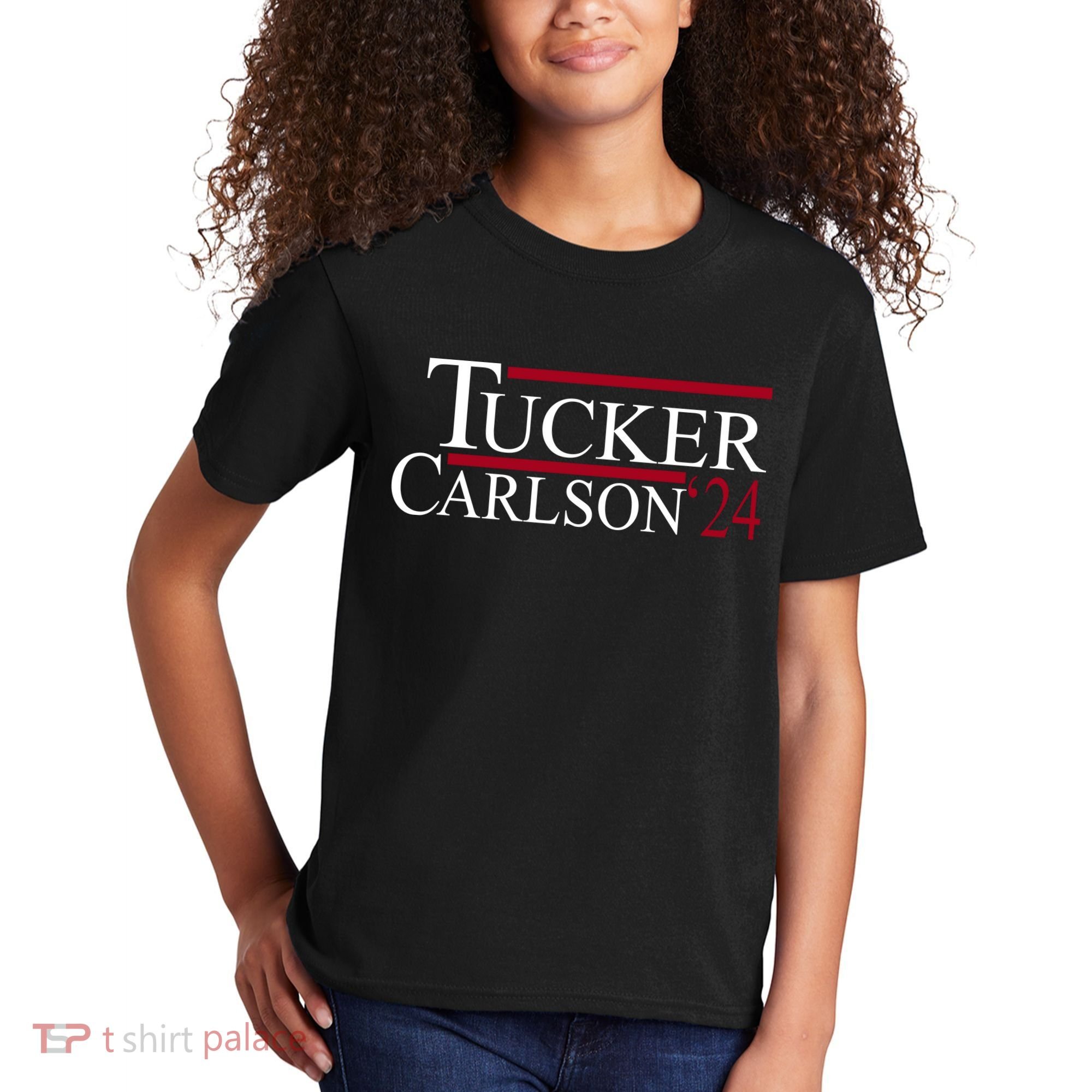 Tucker Carlson 2024 President Elections Political Kids T-Shirt