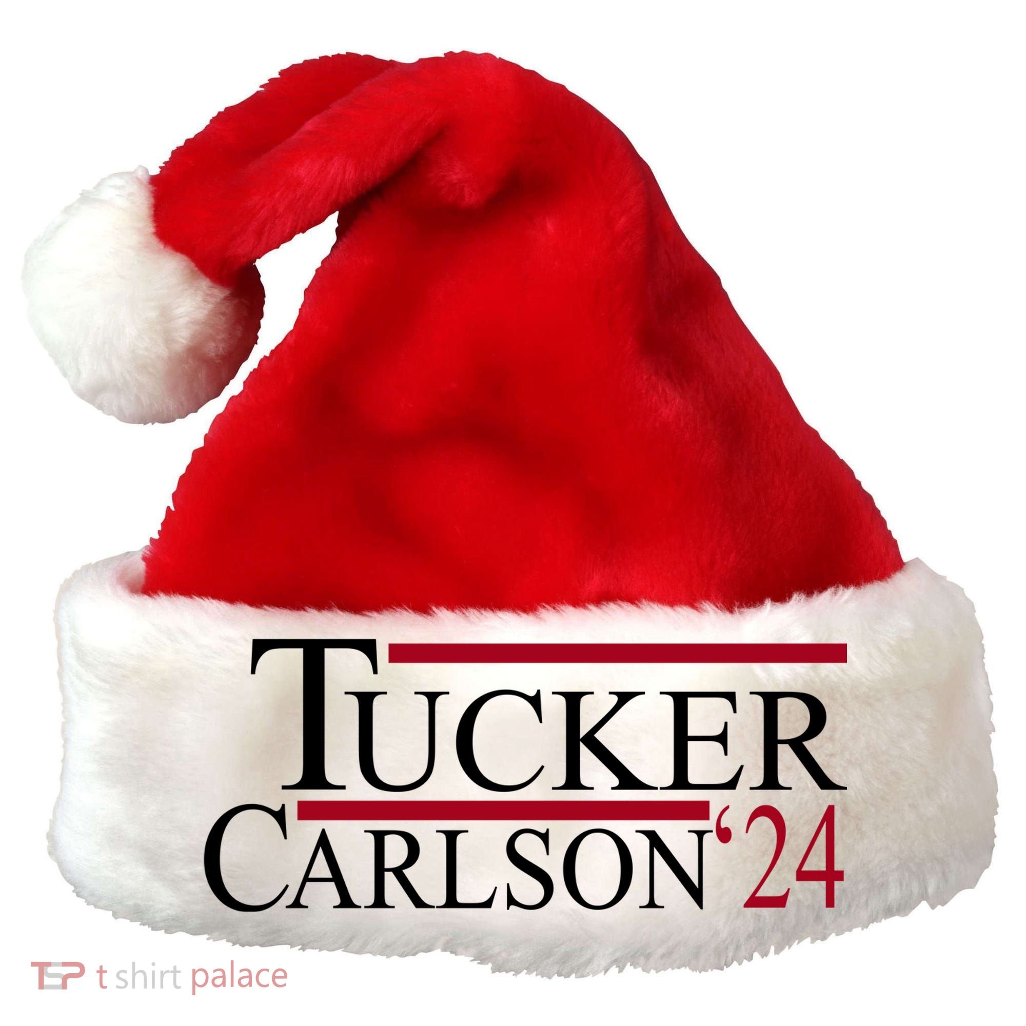 Tucker Carlson 2024 President Elections Political Santa Hat
