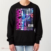 Tokyo City 80s Synthwave Racing Car Japan Tokyo Women's Sweatshirt thumb 0