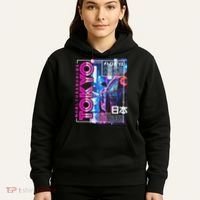 Tokyo City 80s Synthwave Racing Car Japan Tokyo Hoodie thumb 5