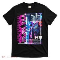Tokyo City 80s Synthwave Racing Car Japan Tokyo T-Shirt thumb 0