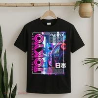 Tokyo City 80s Synthwave Racing Car Japan Tokyo T-Shirt thumb 2