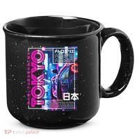 Tokyo City 80s Synthwave Racing Car Japan Tokyo 15oz Campfire Ceramic Mug thumb 0