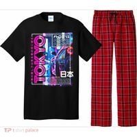 Tokyo City 80s Synthwave Racing Car Japan Tokyo Pajama Set thumb 0