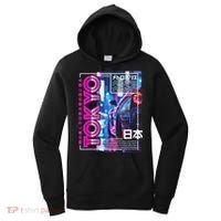 Tokyo City 80s Synthwave Racing Car Japan Tokyo Women's Hoodie thumb 0