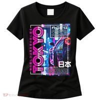 Tokyo City 80s Synthwave Racing Car Japan Tokyo Women's T-Shirt thumb 0