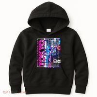 Tokyo City 80s Synthwave Racing Car Japan Tokyo Kids Hoodie thumb 0