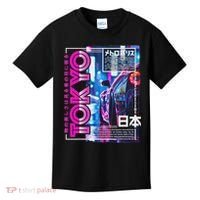 Tokyo City 80s Synthwave Racing Car Japan Tokyo Kids T-Shirt thumb 0