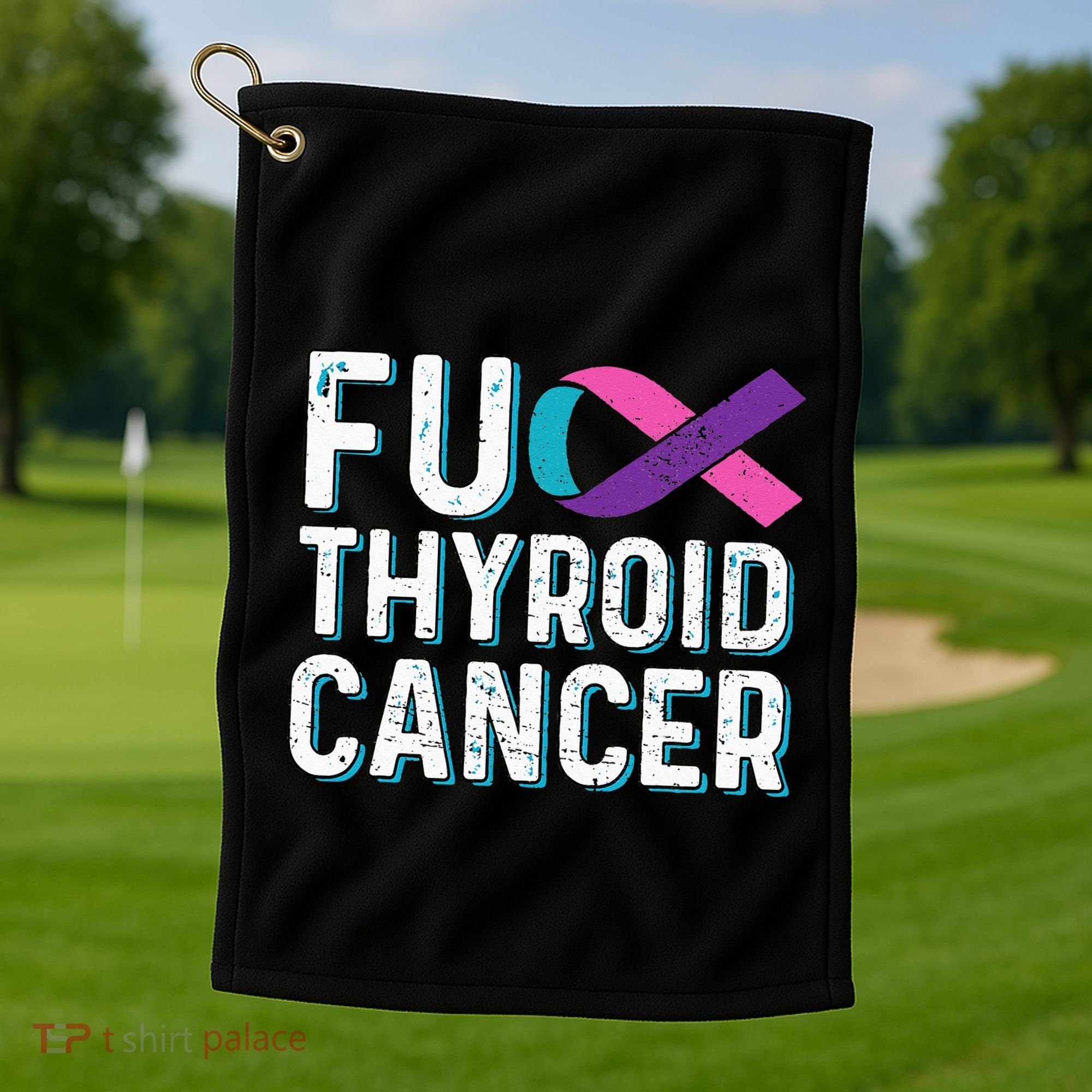 Thyroid Cancer Awareness Products Thyroid Cancer Survivor Golf Towel