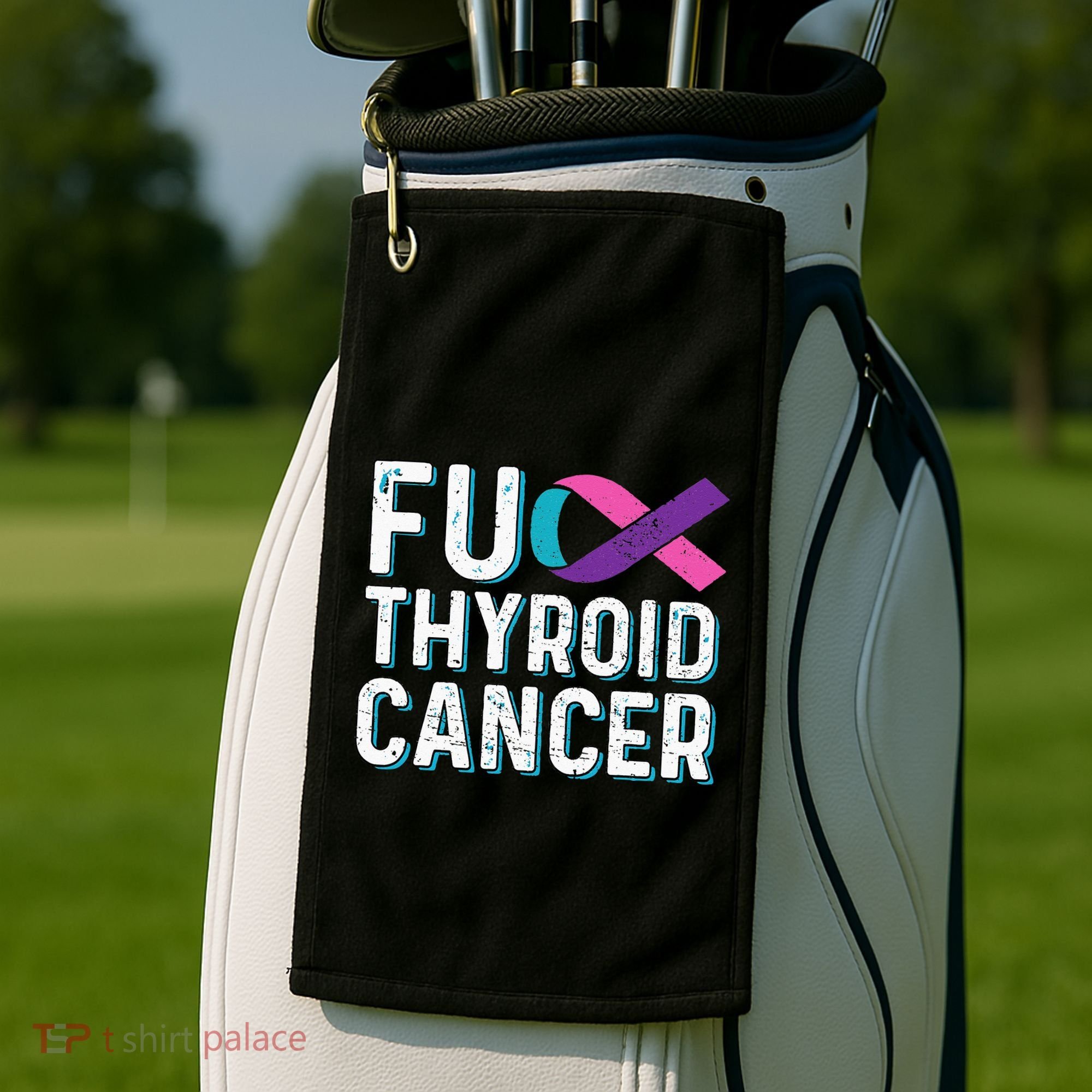 Thyroid Cancer Awareness Products Thyroid Cancer Survivor Golf Towel