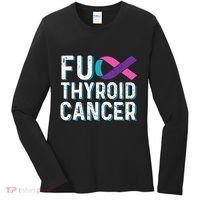Thyroid Cancer Awareness Products Thyroid Cancer Survivor Women's Long Sleeve Shirt thumb 0
