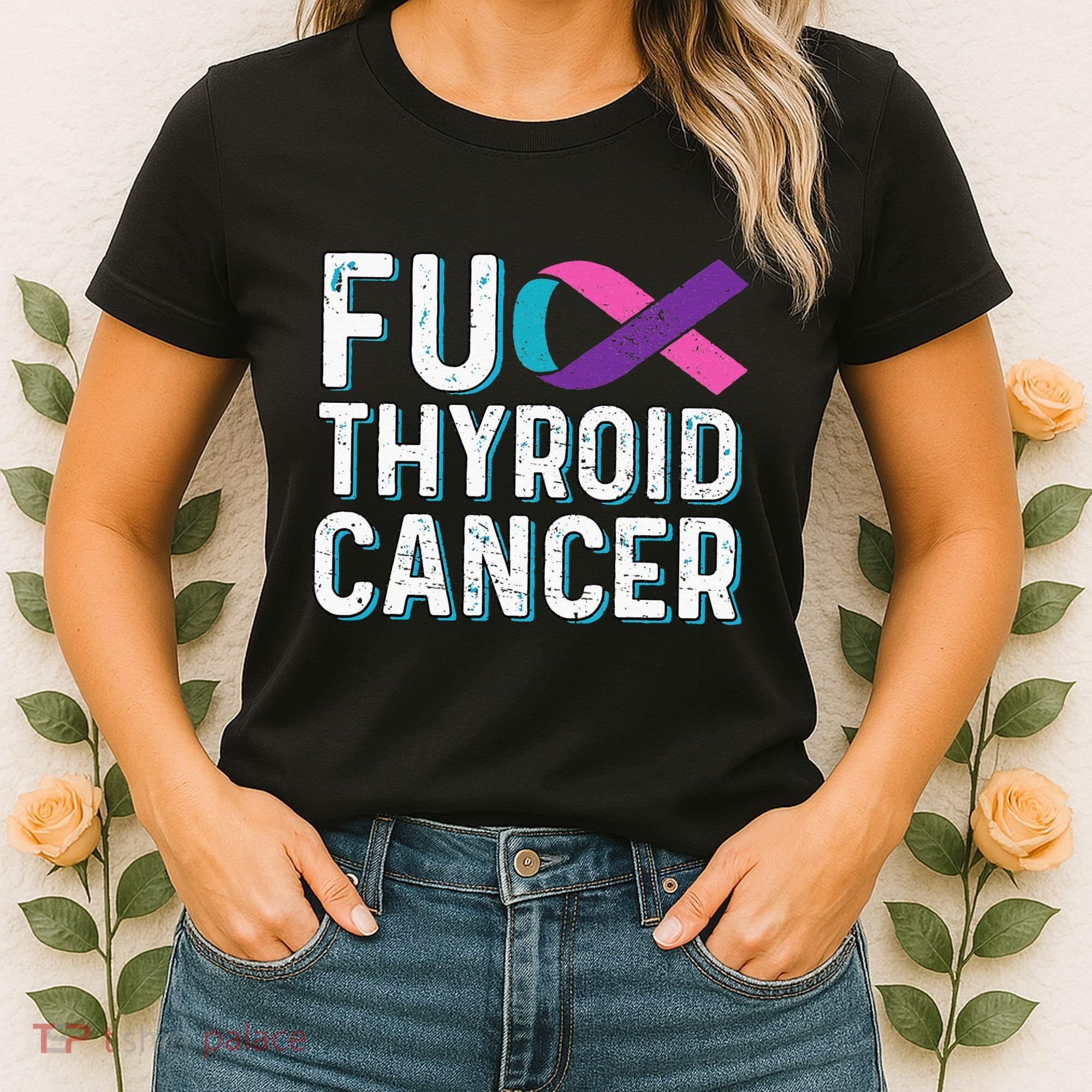 Thyroid Cancer Awareness Products Thyroid Cancer Survivor Women's T-Shirt