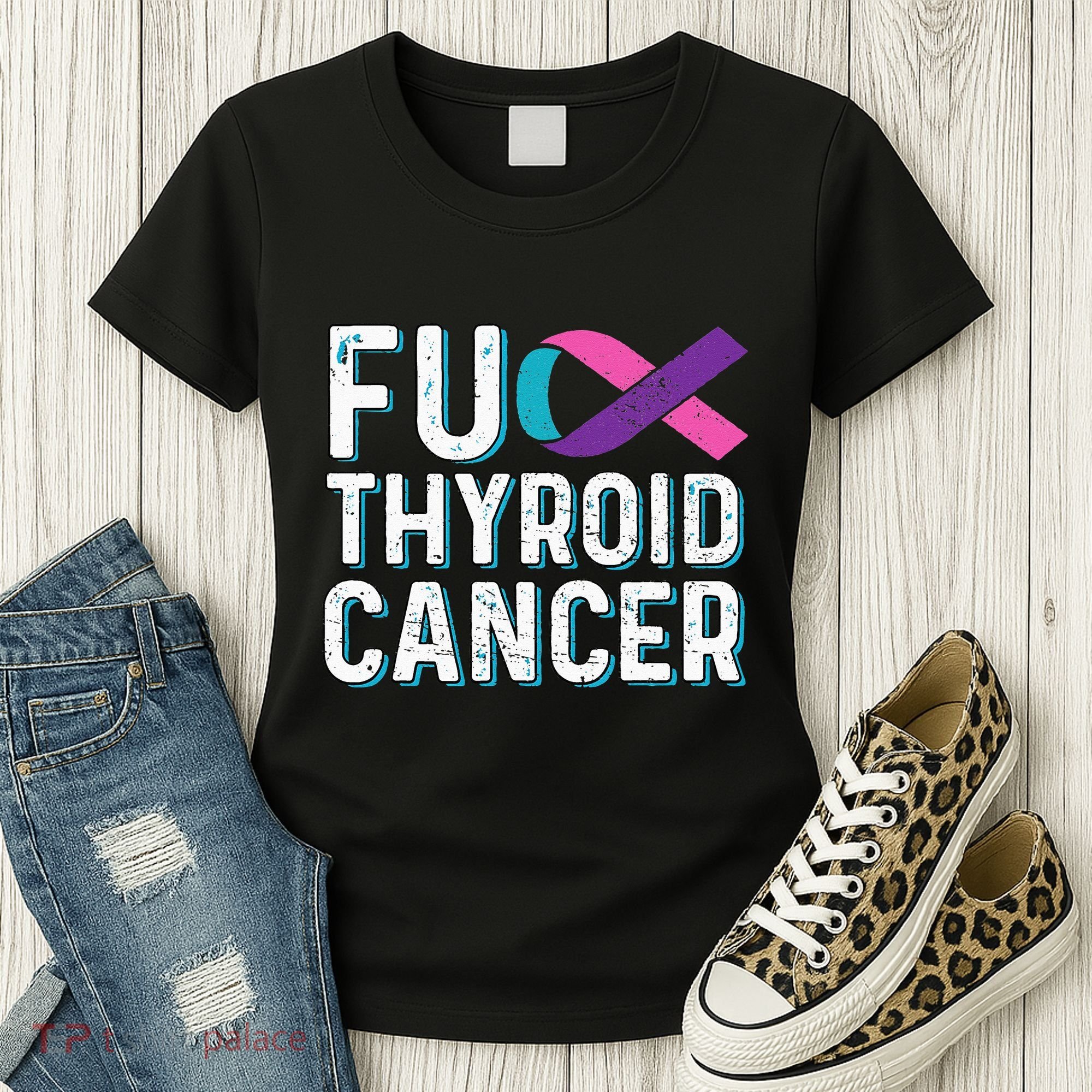 Thyroid Cancer Awareness Products Thyroid Cancer Survivor Women's T-Shirt