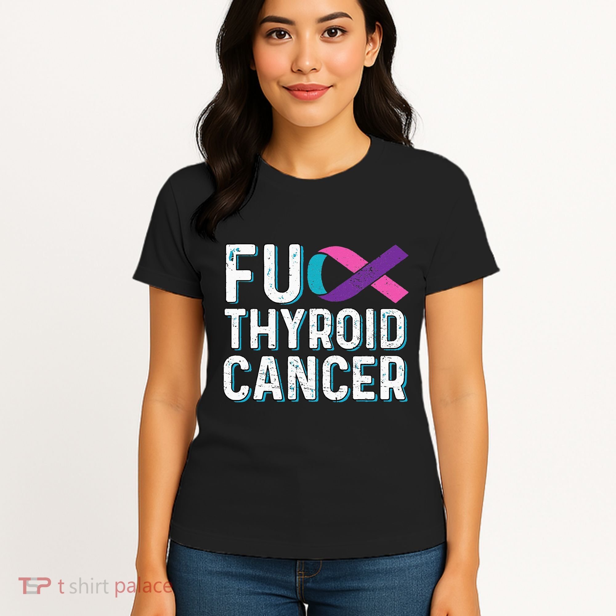Thyroid Cancer Awareness Products Thyroid Cancer Survivor Women's T-Shirt