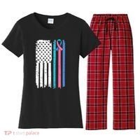 Thyroid Cancer Awareness Quote For A Thyroid Cancer Warrior Women's Flannel Pajama Set thumb 0