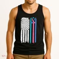 Thyroid Cancer Awareness Quote For A Thyroid Cancer Warrior Tank Top thumb 3