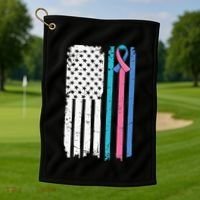 Thyroid Cancer Awareness Quote For A Thyroid Cancer Warrior Golf Towel thumb 1