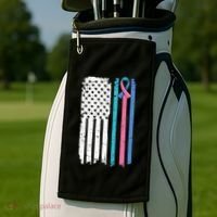 Thyroid Cancer Awareness Quote For A Thyroid Cancer Warrior Golf Towel thumb 2