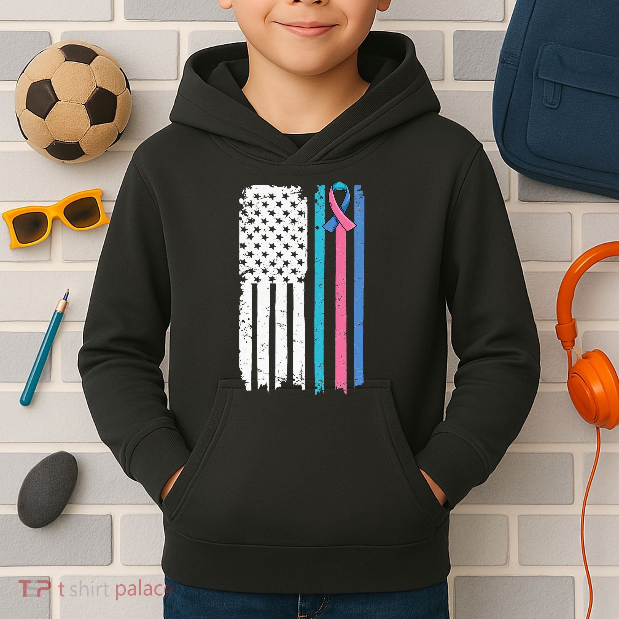 Thyroid Cancer Awareness Quote For A Thyroid Cancer Warrior Kids Hoodie