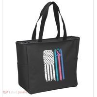 Thyroid Cancer Awareness Quote For A Thyroid Cancer Warrior Tote Bag thumb 2