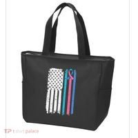 Thyroid Cancer Awareness Quote For A Thyroid Cancer Warrior Tote Bag thumb 3