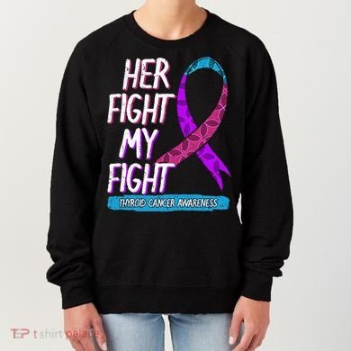 Thyroid Cancer Awareness Ribbon Endocrinologist Gift Idea Women's Sweatshirt