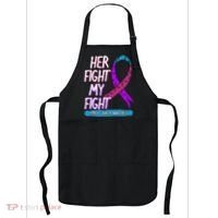 Thyroid Cancer Awareness Ribbon Endocrinologist Gift Idea Apron thumb 0