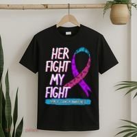 Thyroid Cancer Awareness Ribbon Endocrinologist Gift Idea T-Shirt thumb 2
