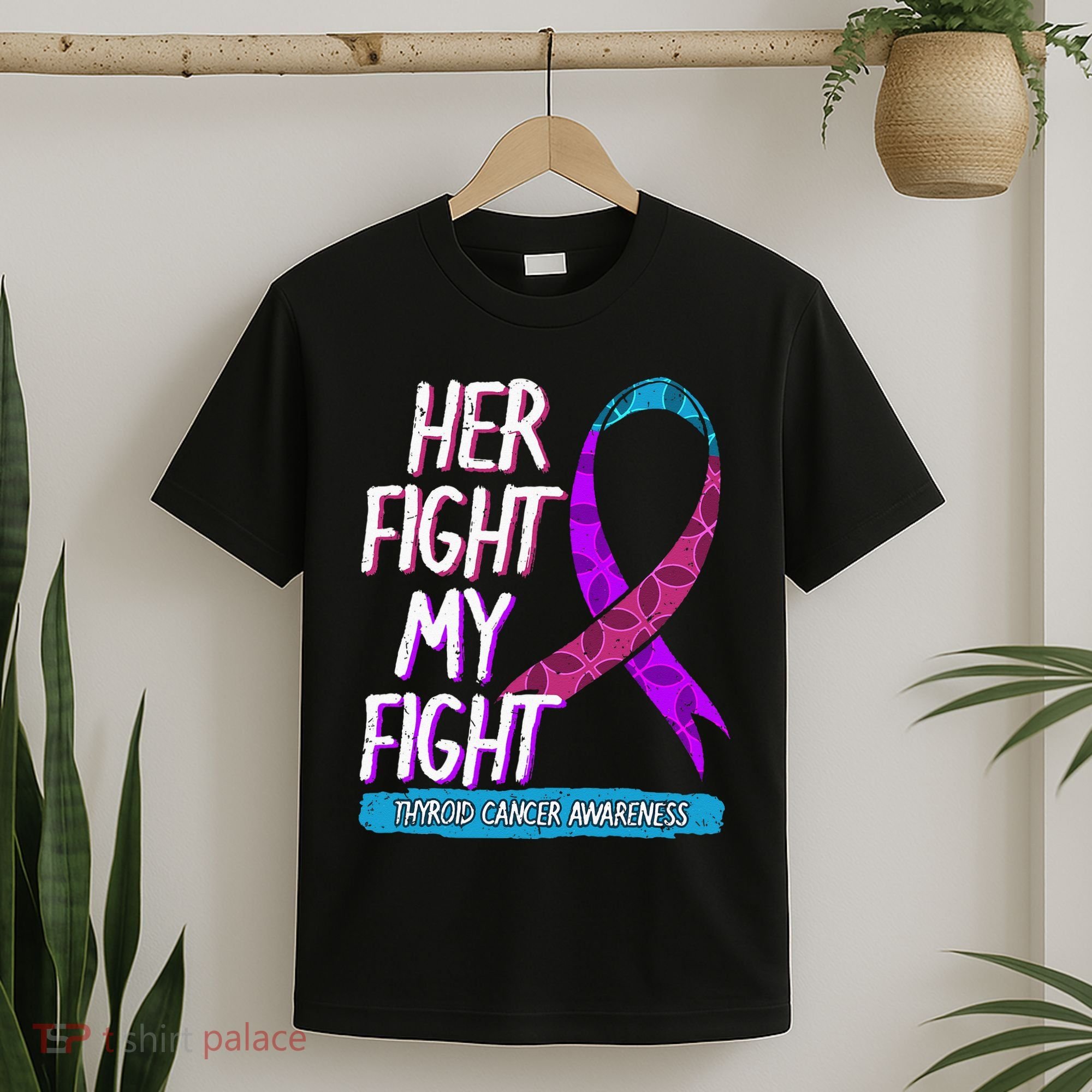 Thyroid Cancer Awareness Ribbon Endocrinologist Gift Idea T-Shirt