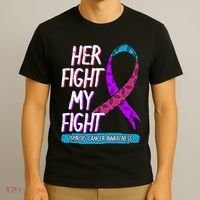 Thyroid Cancer Awareness Ribbon Endocrinologist Gift Idea T-Shirt thumb 3