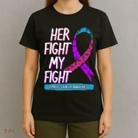 Thyroid Cancer Awareness Ribbon Endocrinologist Gift Idea T-Shirt thumb 4