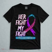 Thyroid Cancer Awareness Ribbon Endocrinologist Gift Idea T-Shirt thumb 5