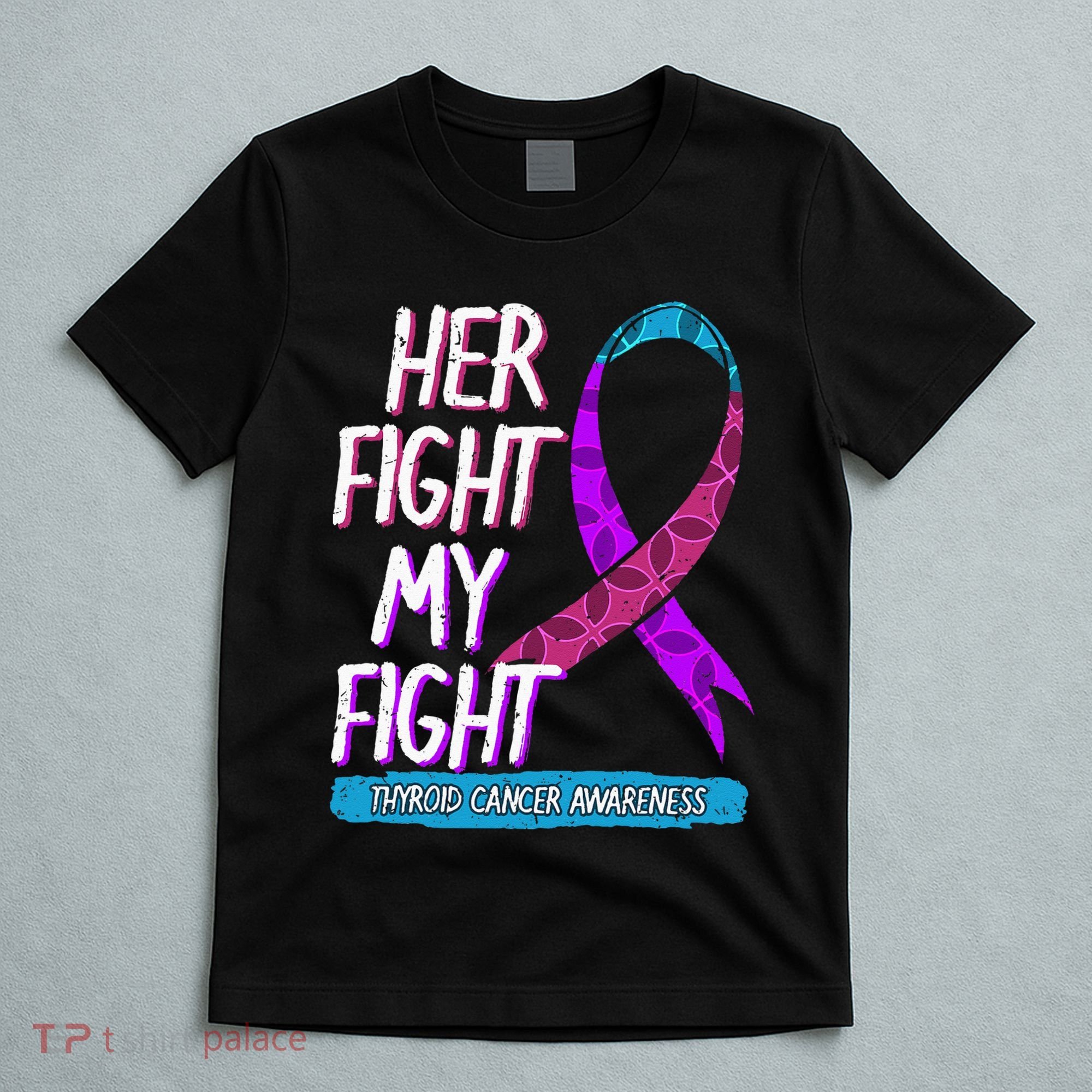 Thyroid Cancer Awareness Ribbon Endocrinologist Gift Idea T-Shirt