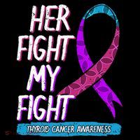 Thyroid Cancer Awareness Ribbon Endocrinologist Gift Idea Button thumb 1