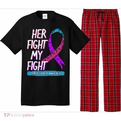 Thyroid Cancer Awareness Ribbon Endocrinologist Gift Idea Pajama Set