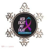 Thyroid Cancer Awareness Ribbon Endocrinologist Gift Idea Ornament thumb 0