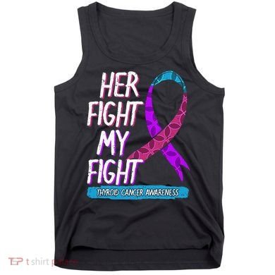 Thyroid Cancer Awareness Ribbon Endocrinologist Gift Idea Tank Top