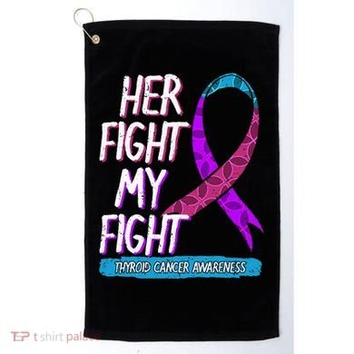 Thyroid Cancer Awareness Ribbon Endocrinologist Gift Idea Golf Towel