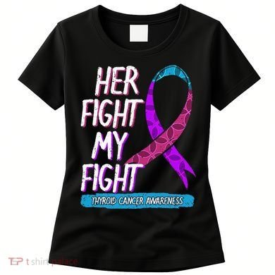 Thyroid Cancer Awareness Ribbon Endocrinologist Gift Idea Women's T-Shirt