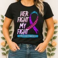 Thyroid Cancer Awareness Ribbon Endocrinologist Gift Idea Women's T-Shirt thumb 2