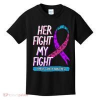 Thyroid Cancer Awareness Ribbon Endocrinologist Gift Idea Kids T-Shirt thumb 0