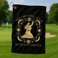 Time Cast A Spell On You Graphic But You WonT Forget Me Golf Towel thumb 1