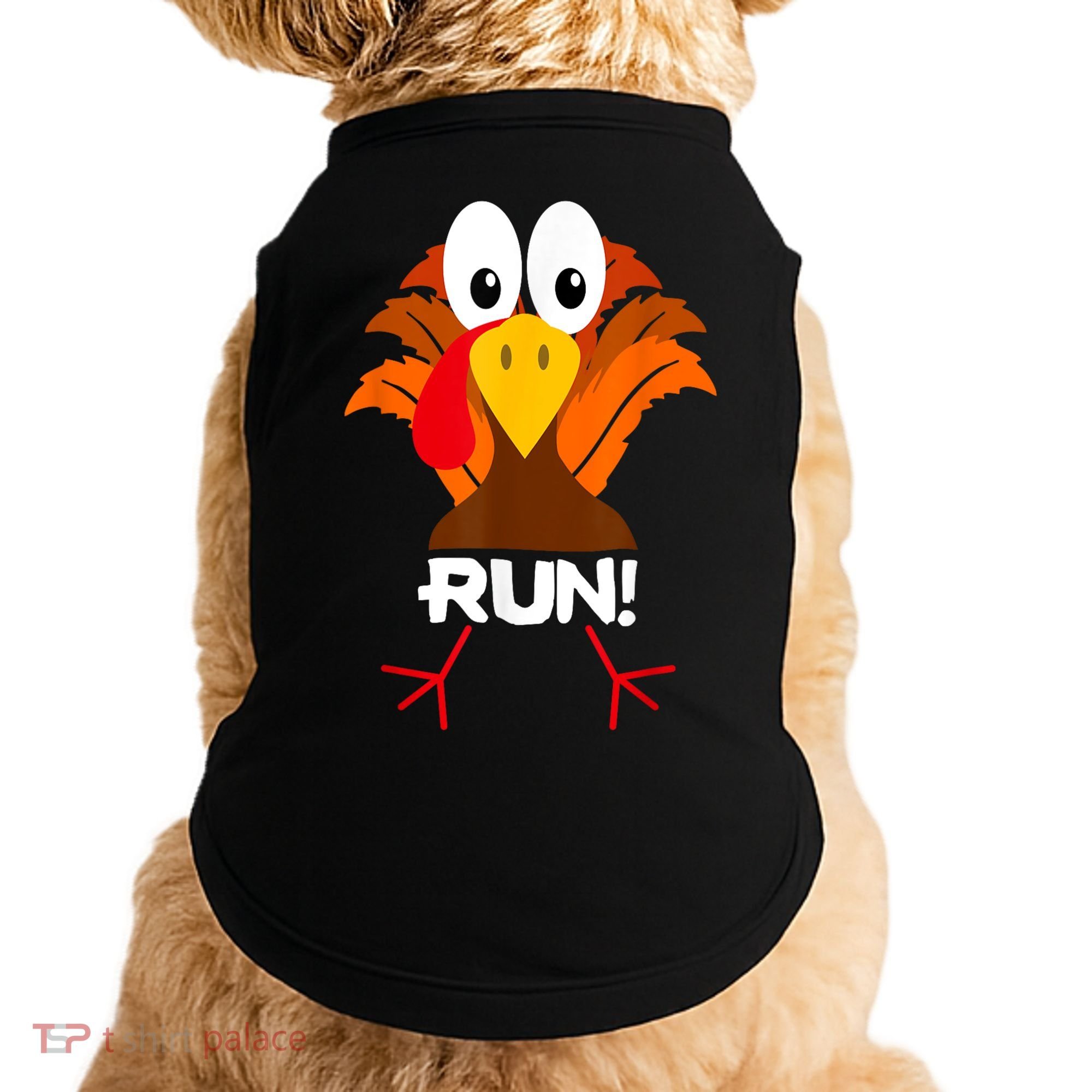 Turkey Costume Adult Running Face Turkey Trot Doggie Tank