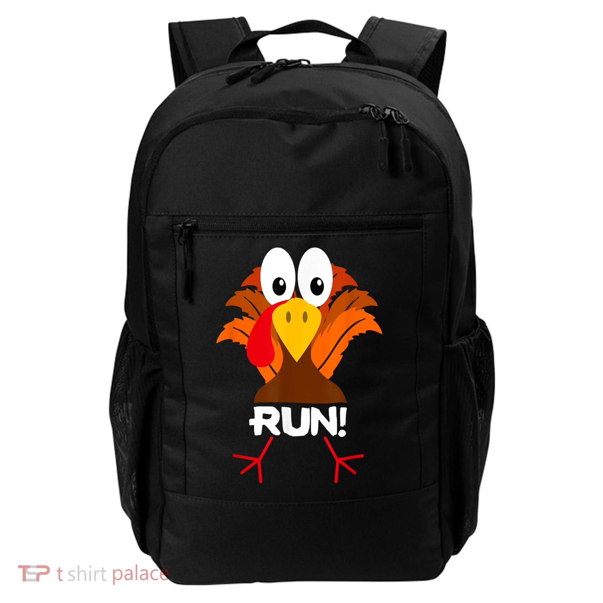 Turkey Costume Adult Running Face Turkey Trot Backpack
