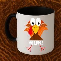 Turkey Costume Adult Running Face Turkey Trot Coffee Mug thumb 2