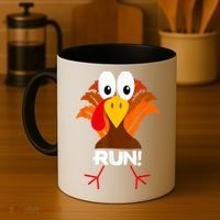Turkey Costume Adult Running Face Turkey Trot Coffee Mug thumb 4